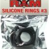 Ram Silicone Cock Rings negro 3 pzs