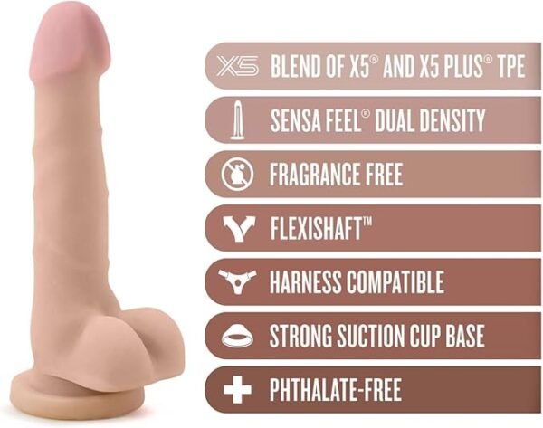 Sensa Feel Sam AuNaturel – Dildo Realista 7″