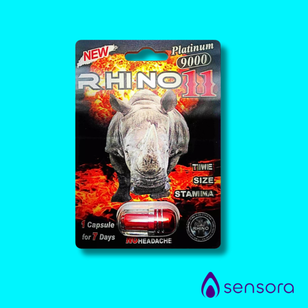 Rhino 11 Platinum 9000 – Suplemento Masculino Potente