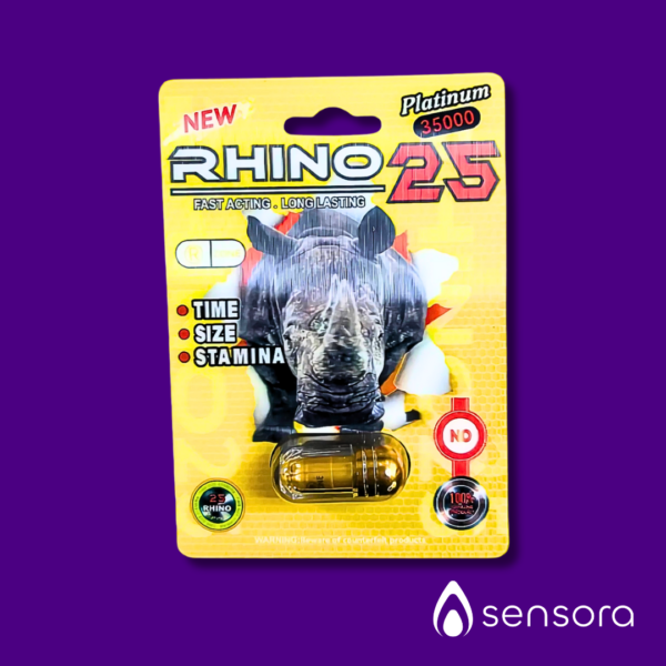 Rhino 25 – Píldora Retardante Masculina de Acción Rápida