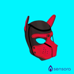 Máscara Pup Fetish de Cuero Sintético