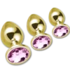 Pack 3 Plug Anal Chapado en Oro – Elegancia y Placer