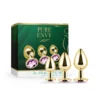 Pack 3 Plug Anal Chapado en Oro – Elegancia y Placer